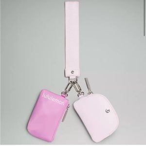 Lululemon Dual Pouch Wristlet- Dahlia Mauve/Meadowsweet Pink
